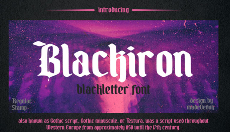 Blackiron Font