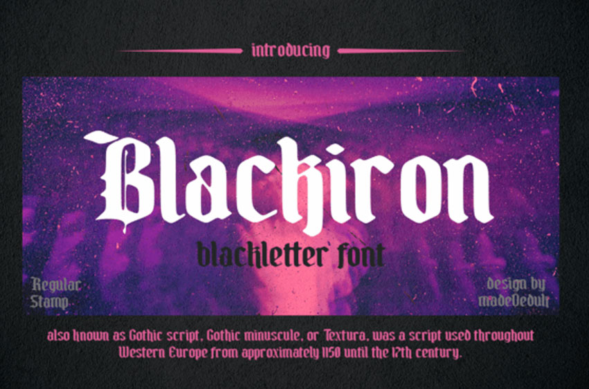 Blackiron Font