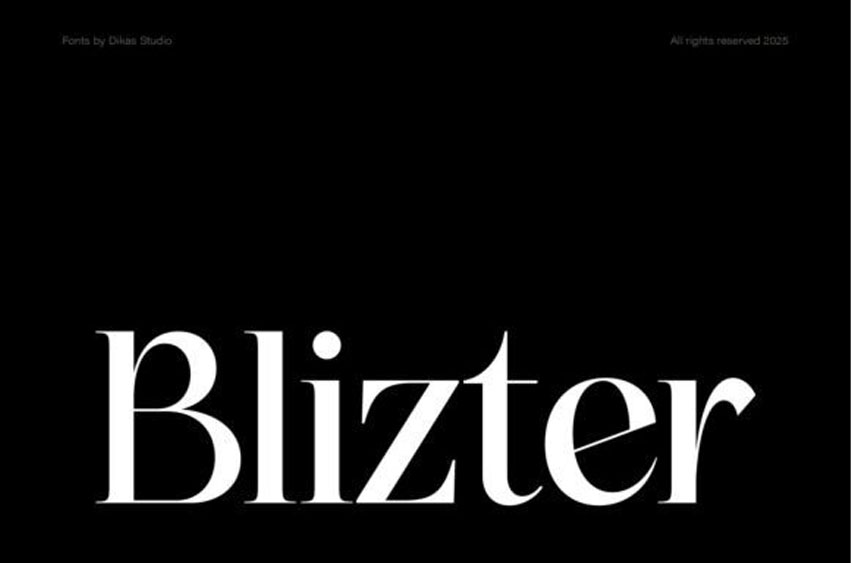 Blizter Regular Font