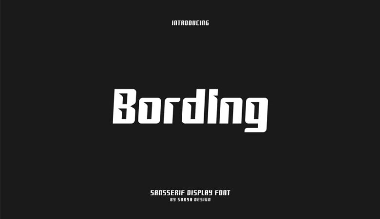 Bording Font