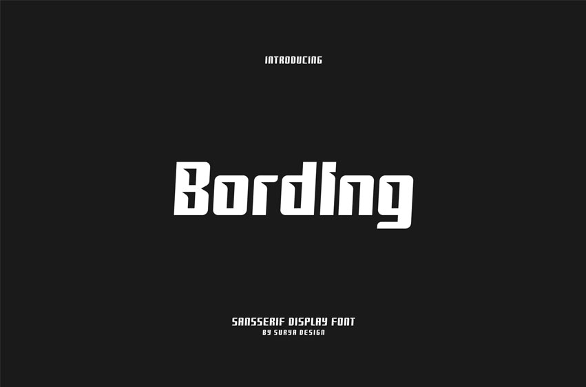 Bording Font