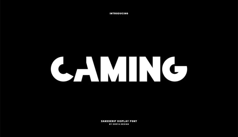 Caming Font