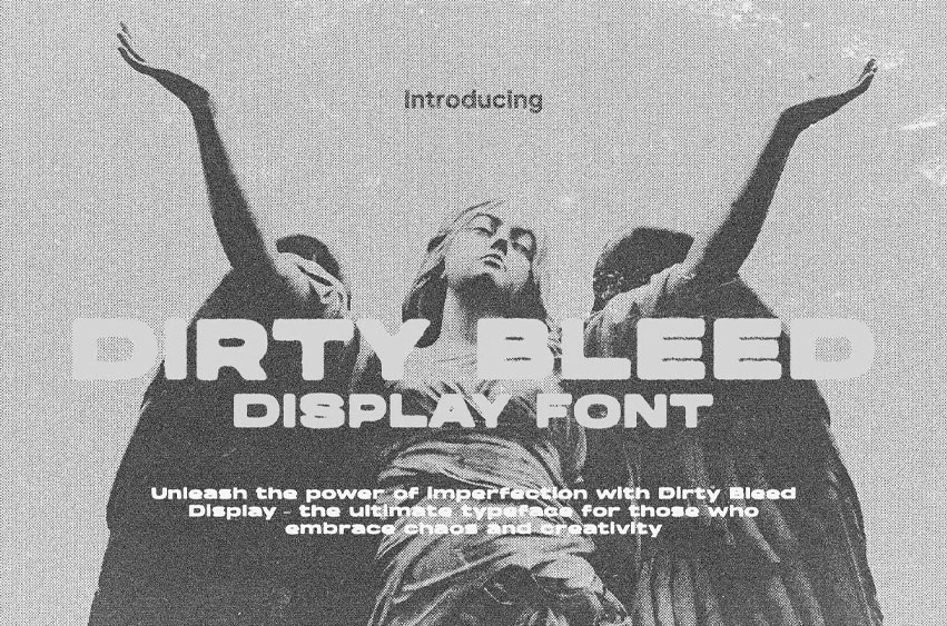 Dirty Bleed Font