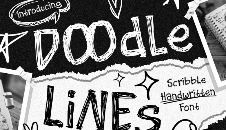 Doodle Lines Font
