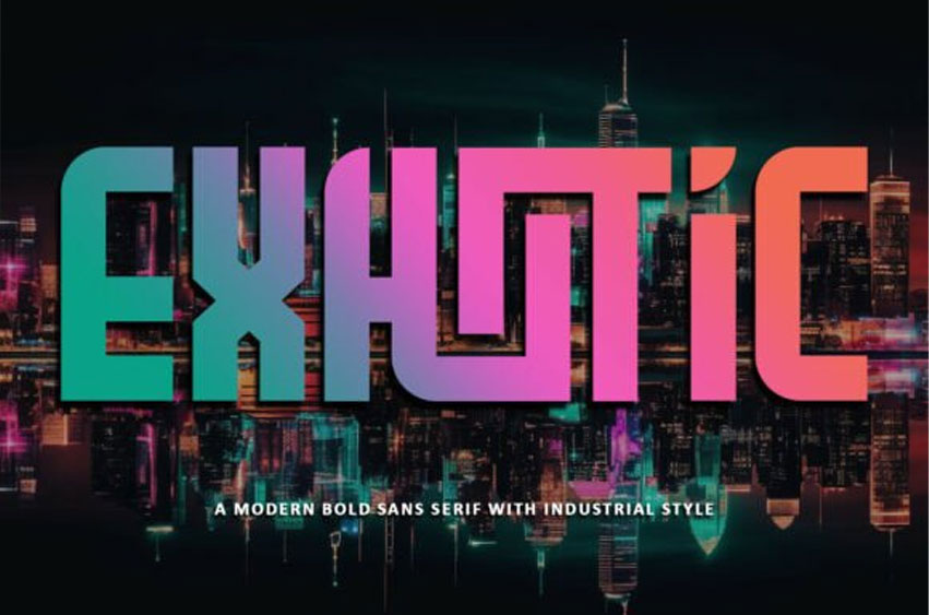Exhotic Regular Font