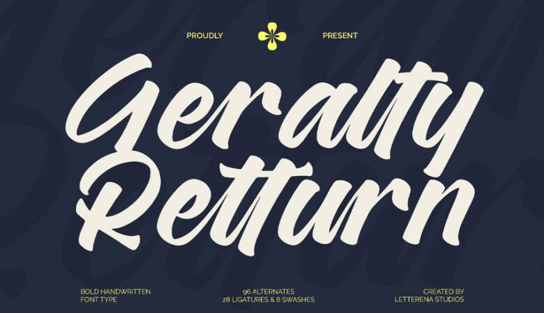 Geralty Retturn Font