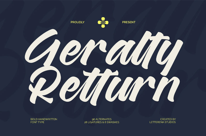 Geralty Retturn Font