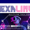 Hexaline Multiline Tech Font