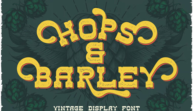 Hops And Barley Font