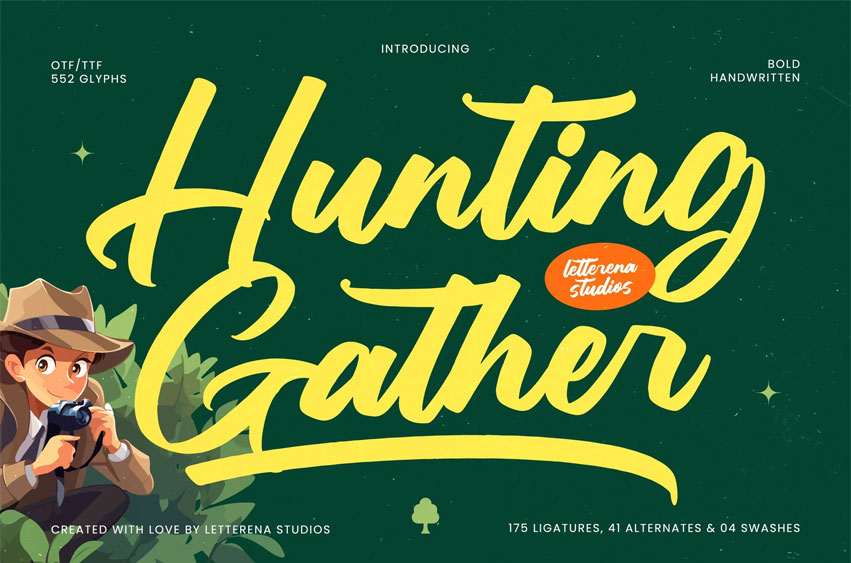 Hunting Gather Font