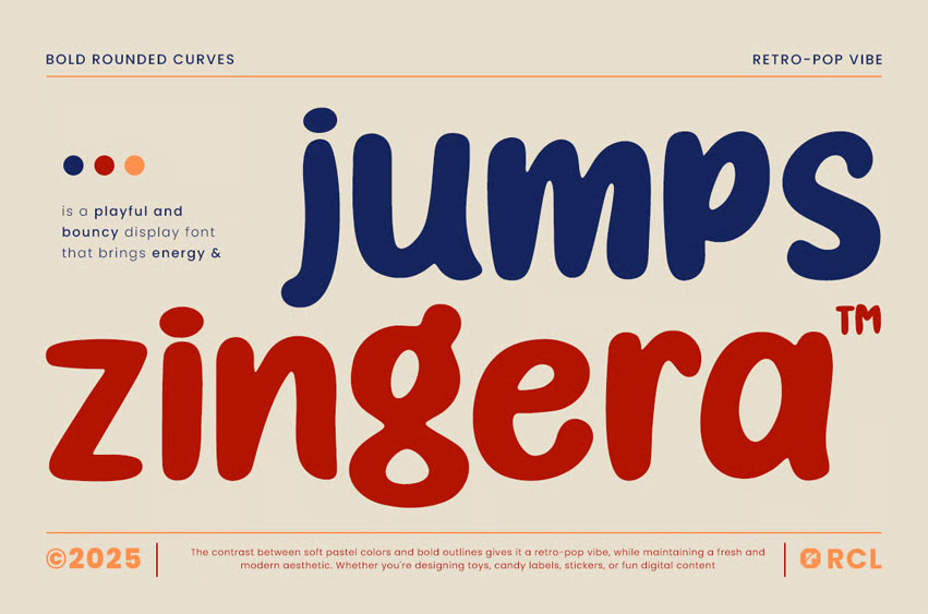 Jump Zingera Font