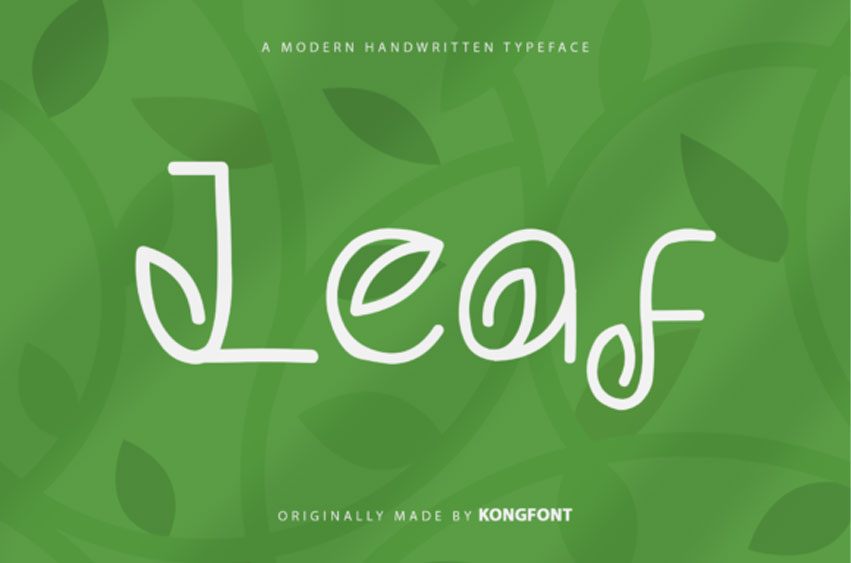 Leaf Font