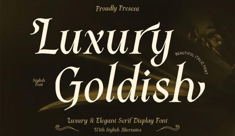 Luxury Goldish Font