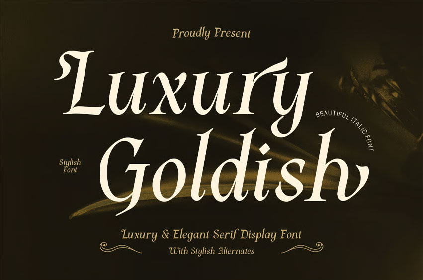 Luxury Goldish Font