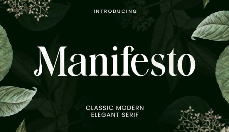 Manifesto Font