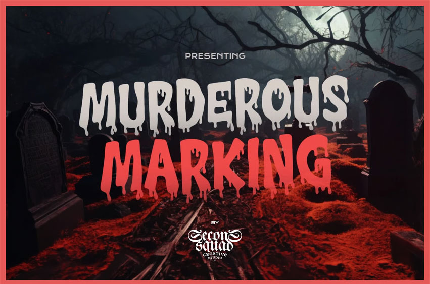 Murderous Marking Font