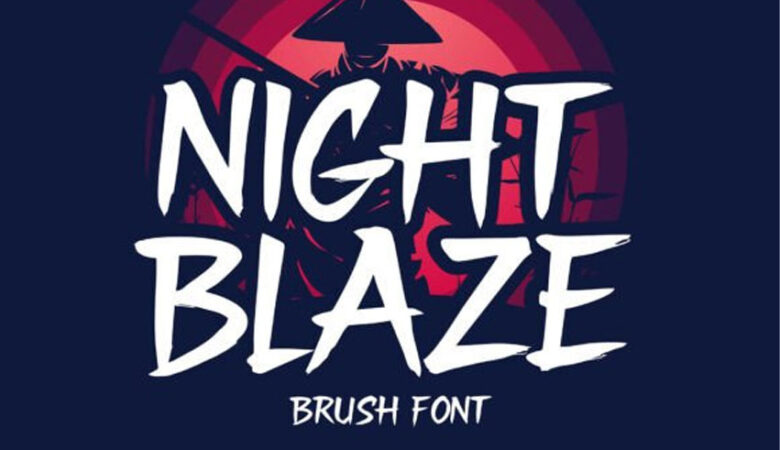 Night Blaze Font