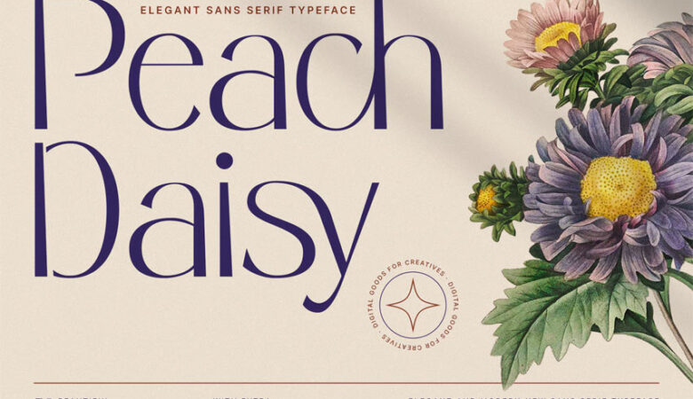 Peach Daisy Font
