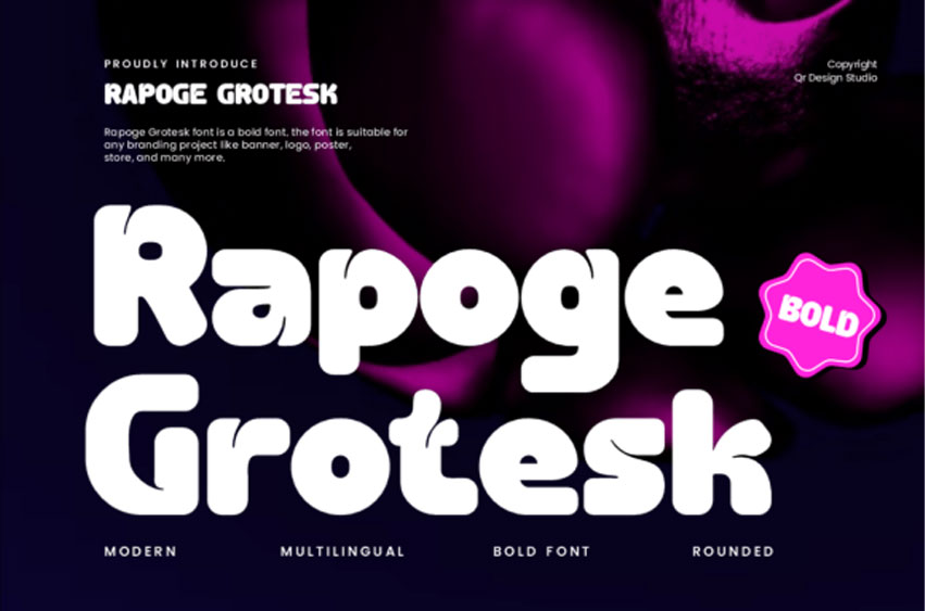 Rapoge Grotesk Font
