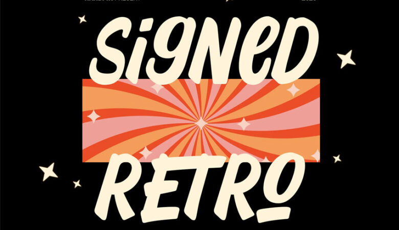 Signed Retro Font
