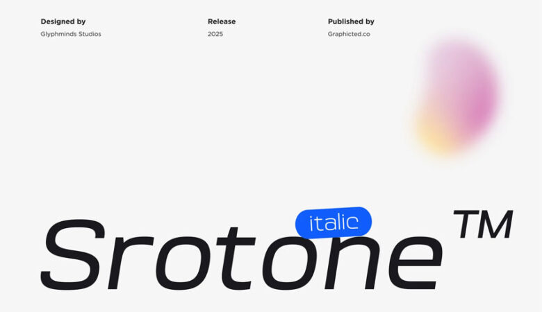 Srotone Italic Font
