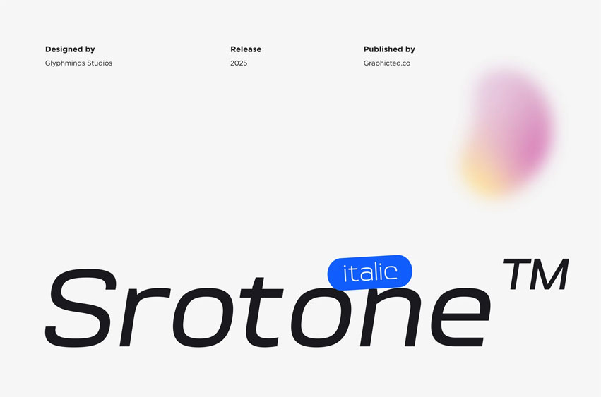 Srotone Italic Font