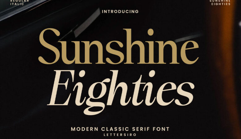 Sunshine Eighties Font