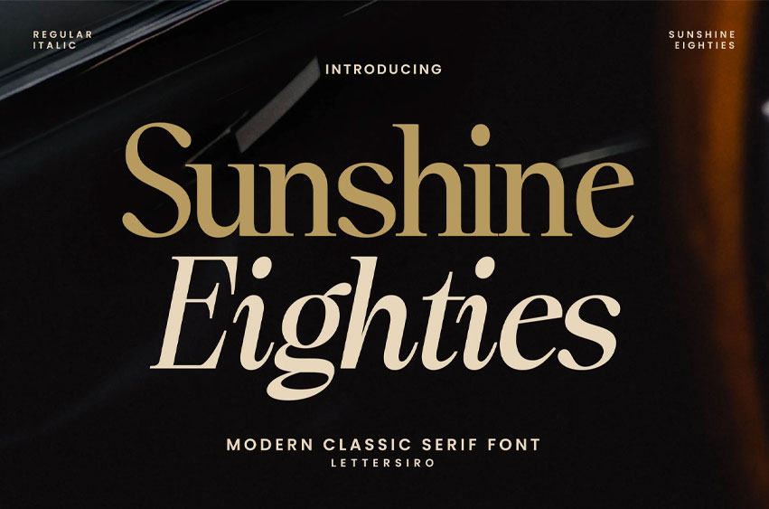 Sunshine Eighties Font