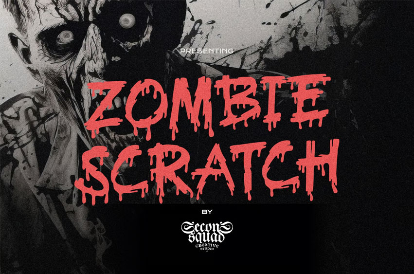 Zombie Scratch Font