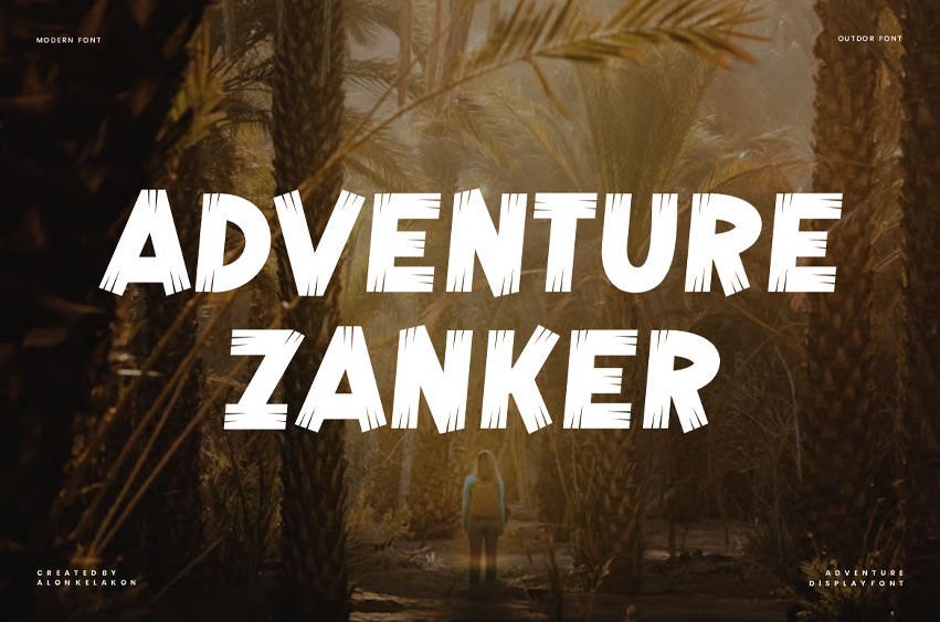 Adventure Zanker Font