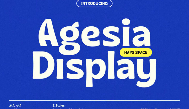 Agesia Display Font