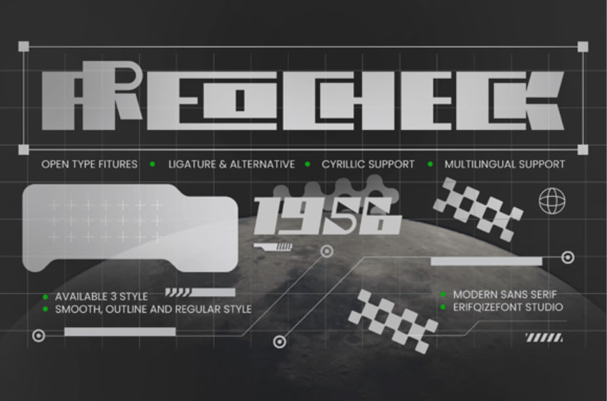 Areocheck Font