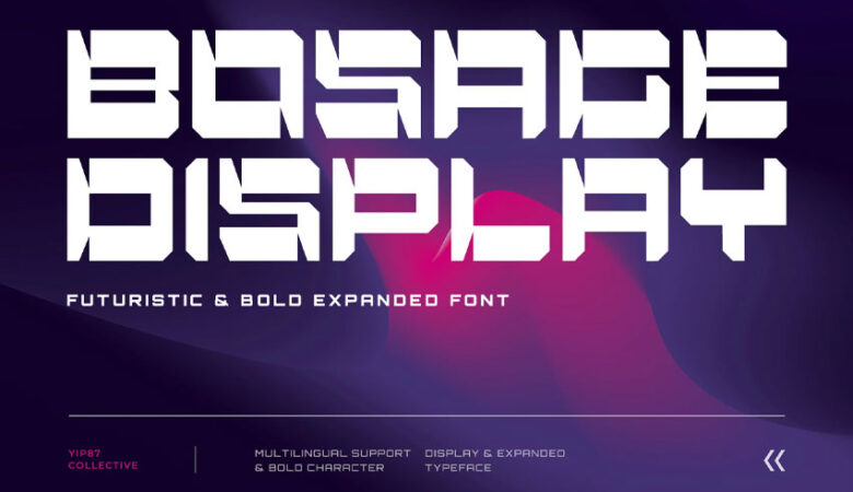 Bosage Display Font