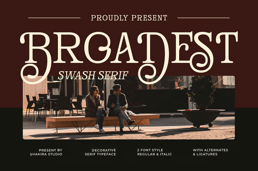 Broadest Font