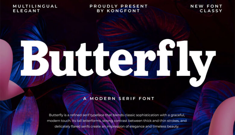Butterfly Modern Font