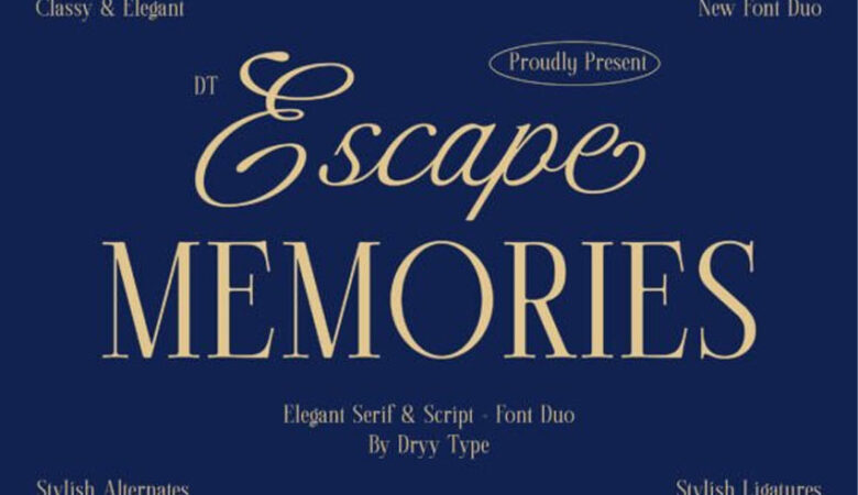 Dt Escape Memories Font
