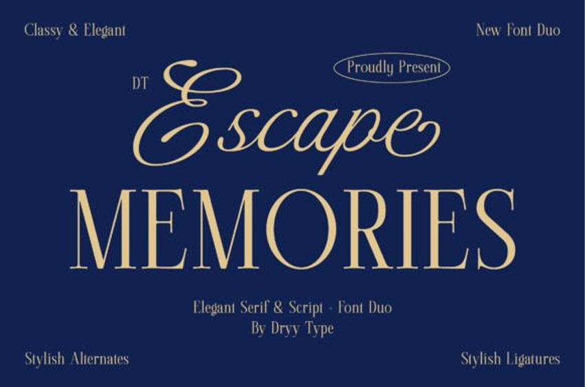 Dt Escape Memories Font