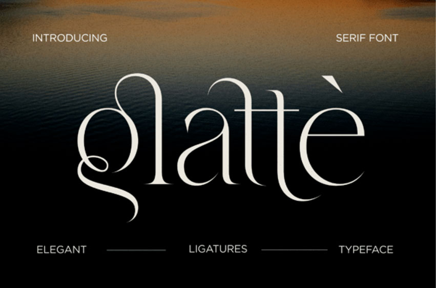 Glatte Font