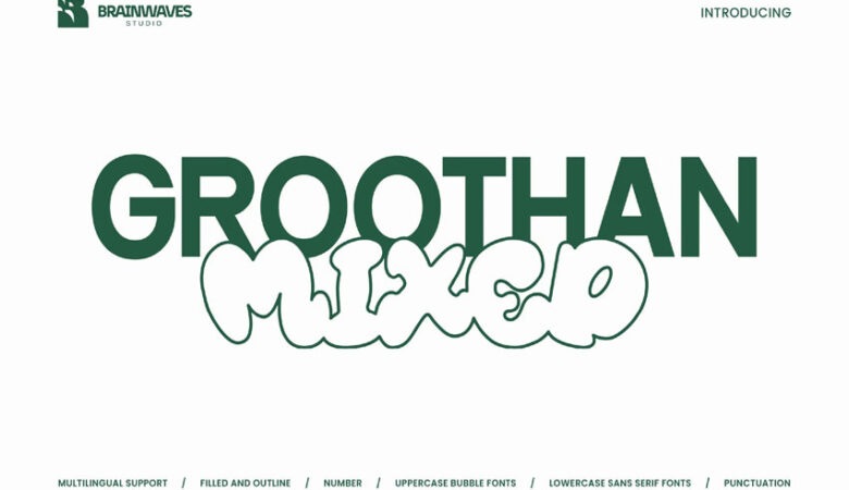 Groothan Mixed Font