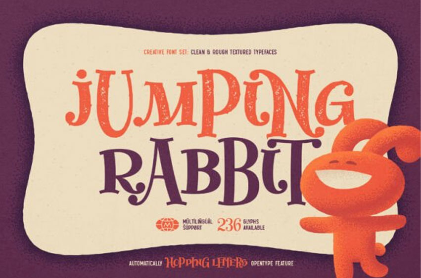 Jumping Rabbit Font