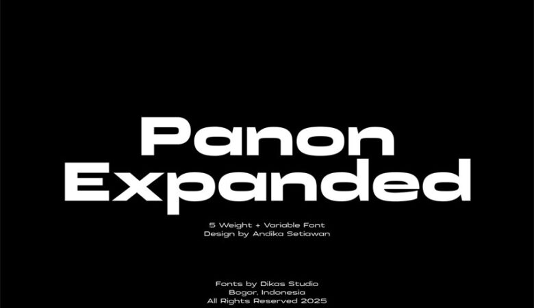 Panon Expanded Font