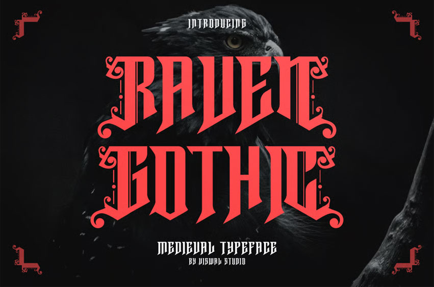 Raven Gothic Font