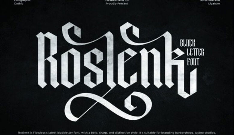 Roslenk Font