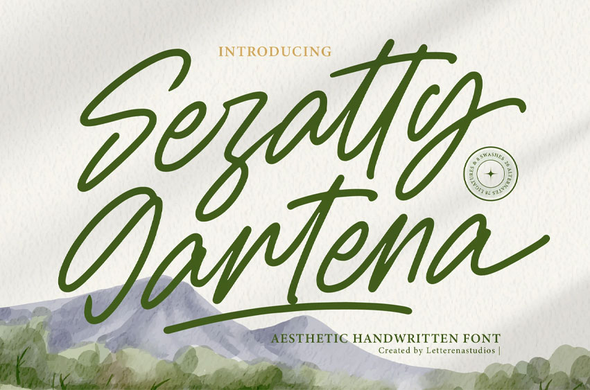 Sejatty Gartena Font