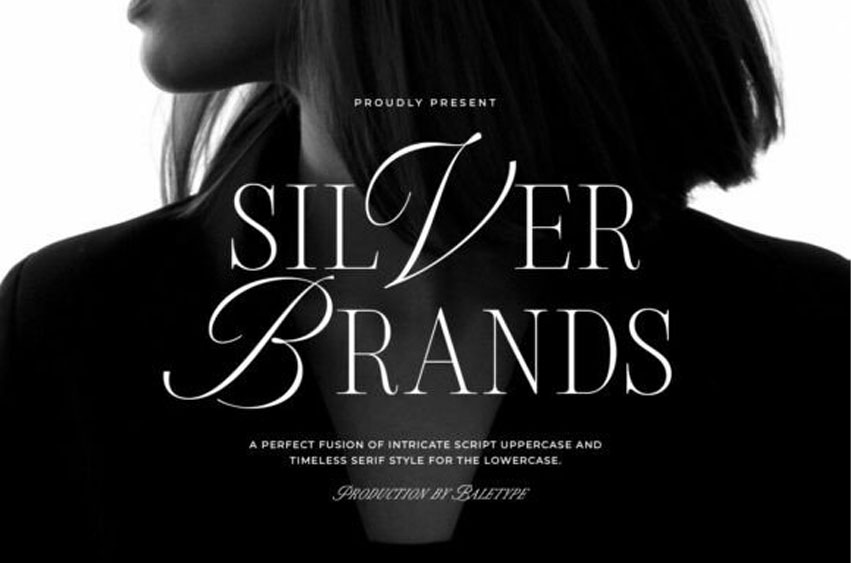 Silver Brands Font