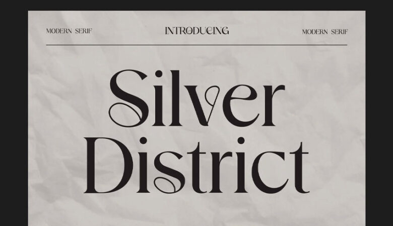Silver District Font