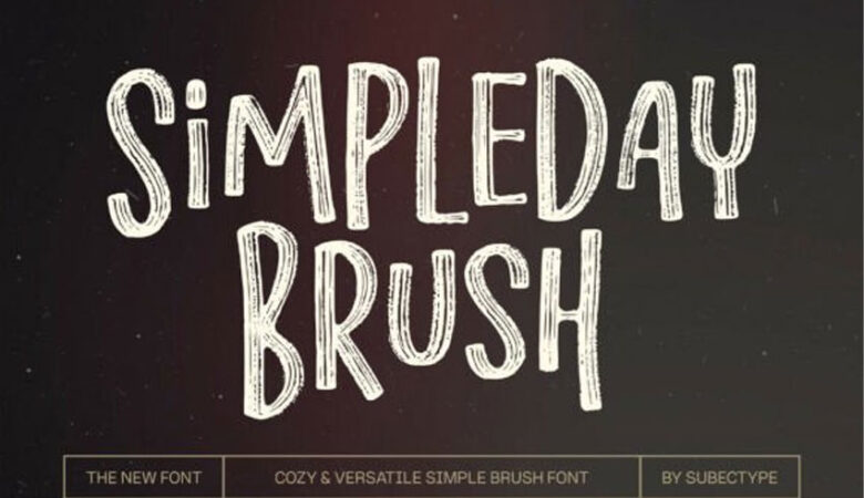 Simpleday Brush Font