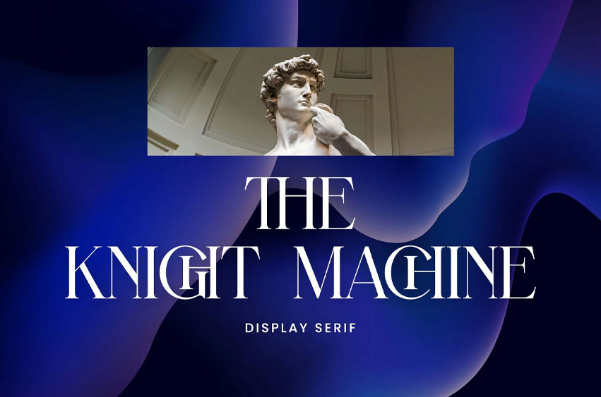 The Knight Machine Font