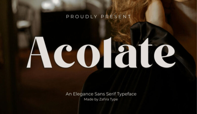 Acolate Typeface Font