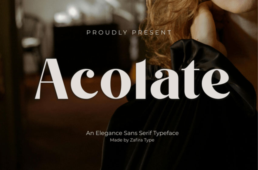 Acolate Typeface Font